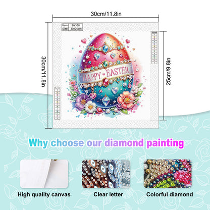 Easter Egg - Special Shaped Drill Diamond Painting 30*30CM