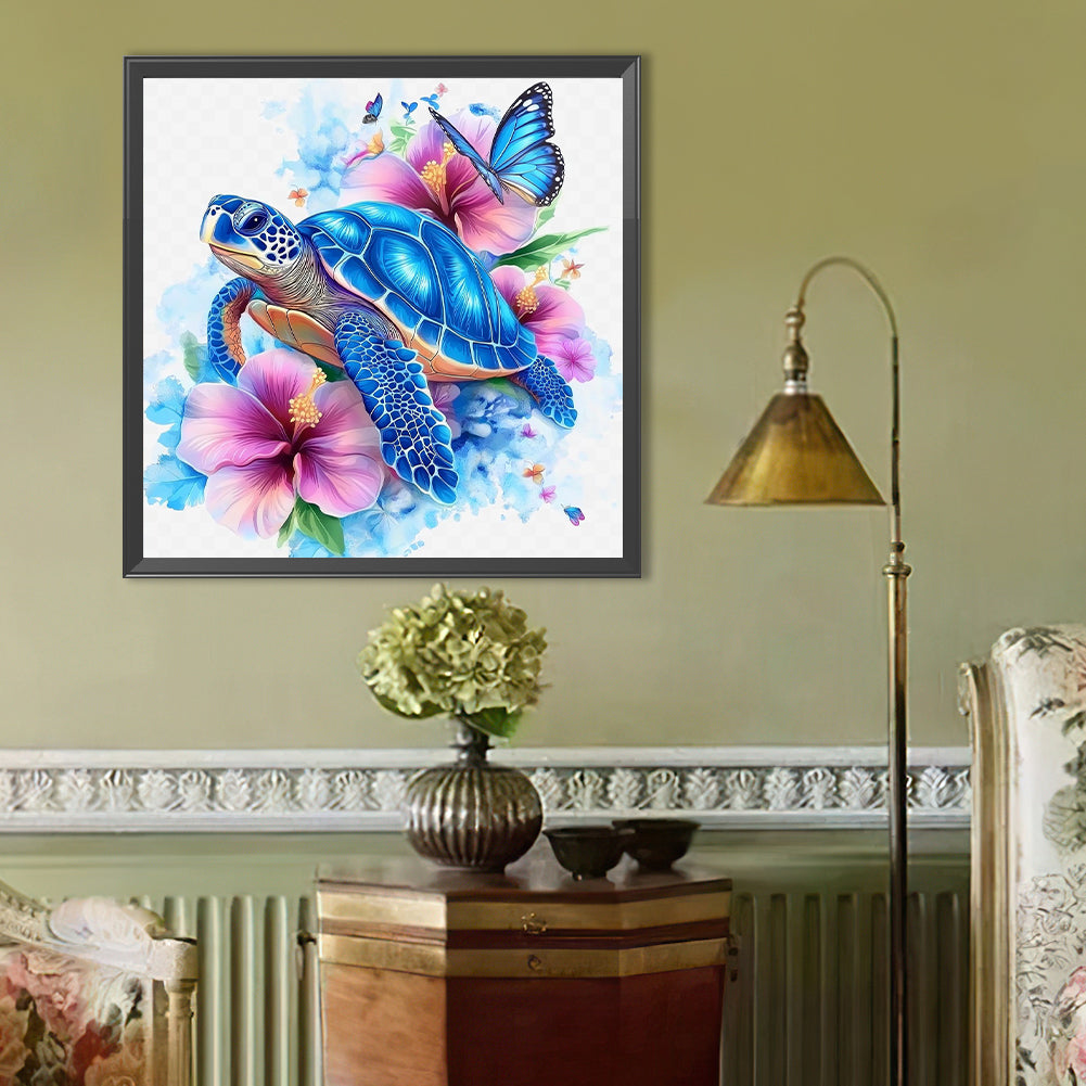 Sea Turtle - Full Round Drill Diamond Painting 40*40CM