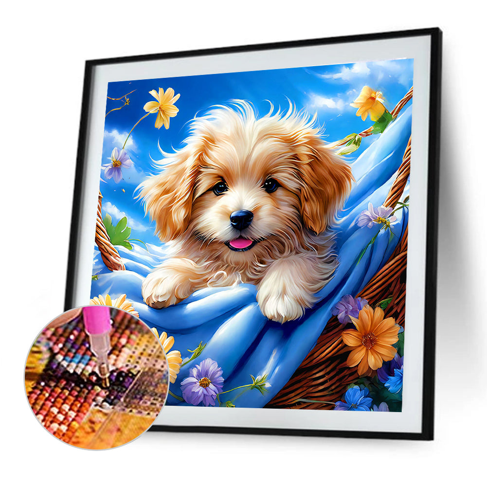 Dog - Full Round Drill Diamond Painting 40*40CM