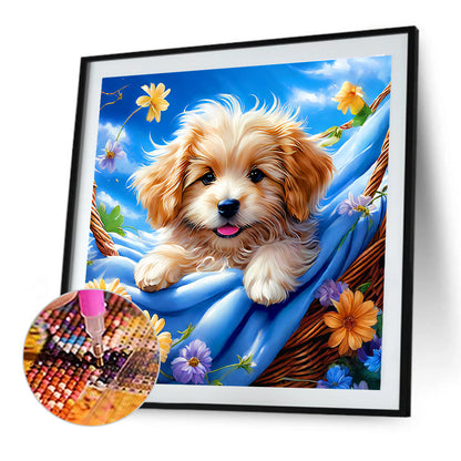 Dog - Full Round Drill Diamond Painting 40*40CM