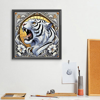White Tiger - Full Square Drill Diamond Painting 40*40CM