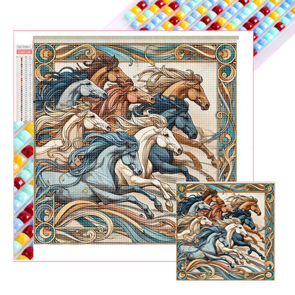 Galloping Horse - Full Square Drill Diamond Painting 40*40CM