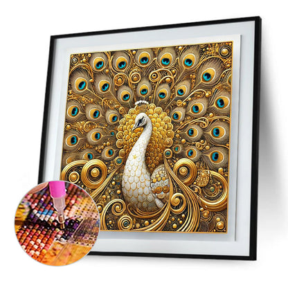 Peacock - Full Square Drill Diamond Painting 40*40CM