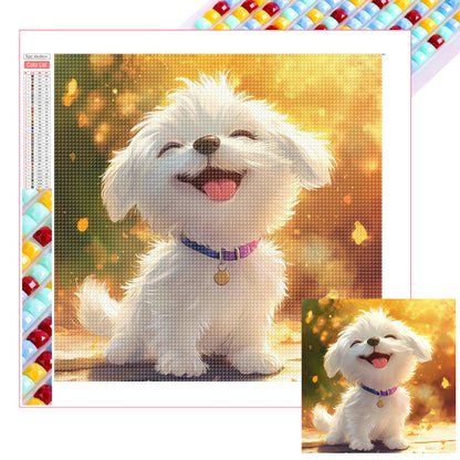 Sunny Dog - Full Square Drill Diamond Painting 30*30CM