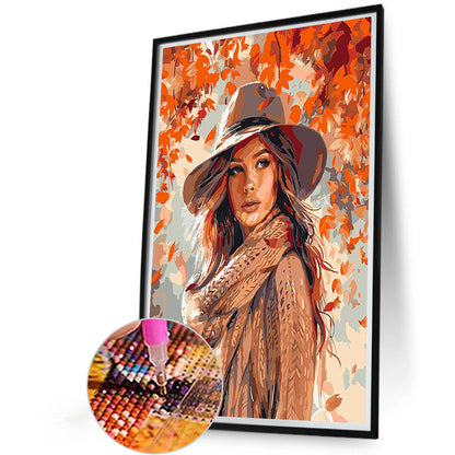 Elegant Woman - Full Round Drill Diamond Painting 40*60CM