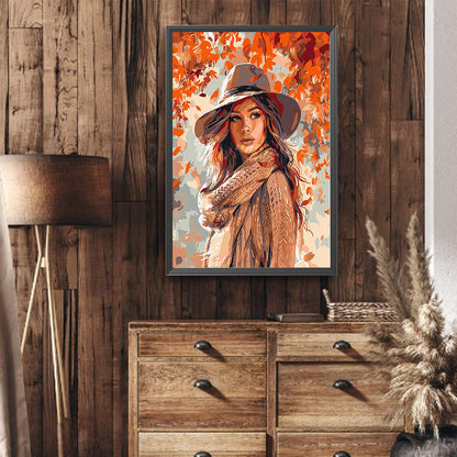 Elegant Woman - Full Round Drill Diamond Painting 40*60CM