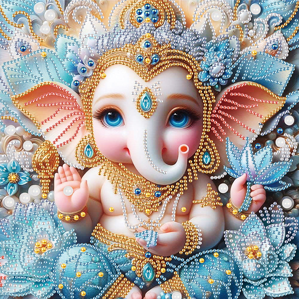 Ganesha Religion - Special Shaped Drill Diamond Painting 30*30CM
