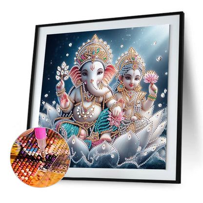 Ganesha Religion - Special Shaped Drill Diamond Painting 30*30CM