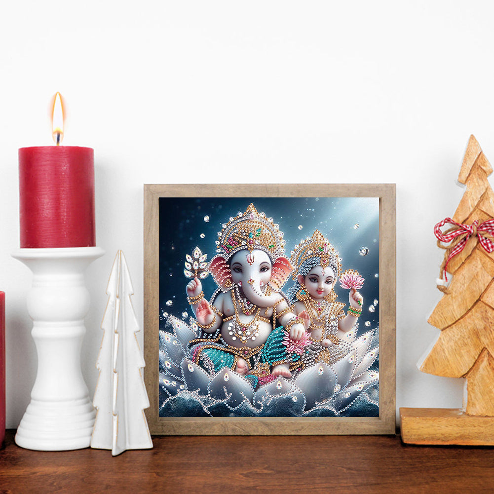 Ganesha Religion - Special Shaped Drill Diamond Painting 30*30CM