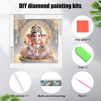 Ganesha Religion - Special Shaped Drill Diamond Painting 30*30CM