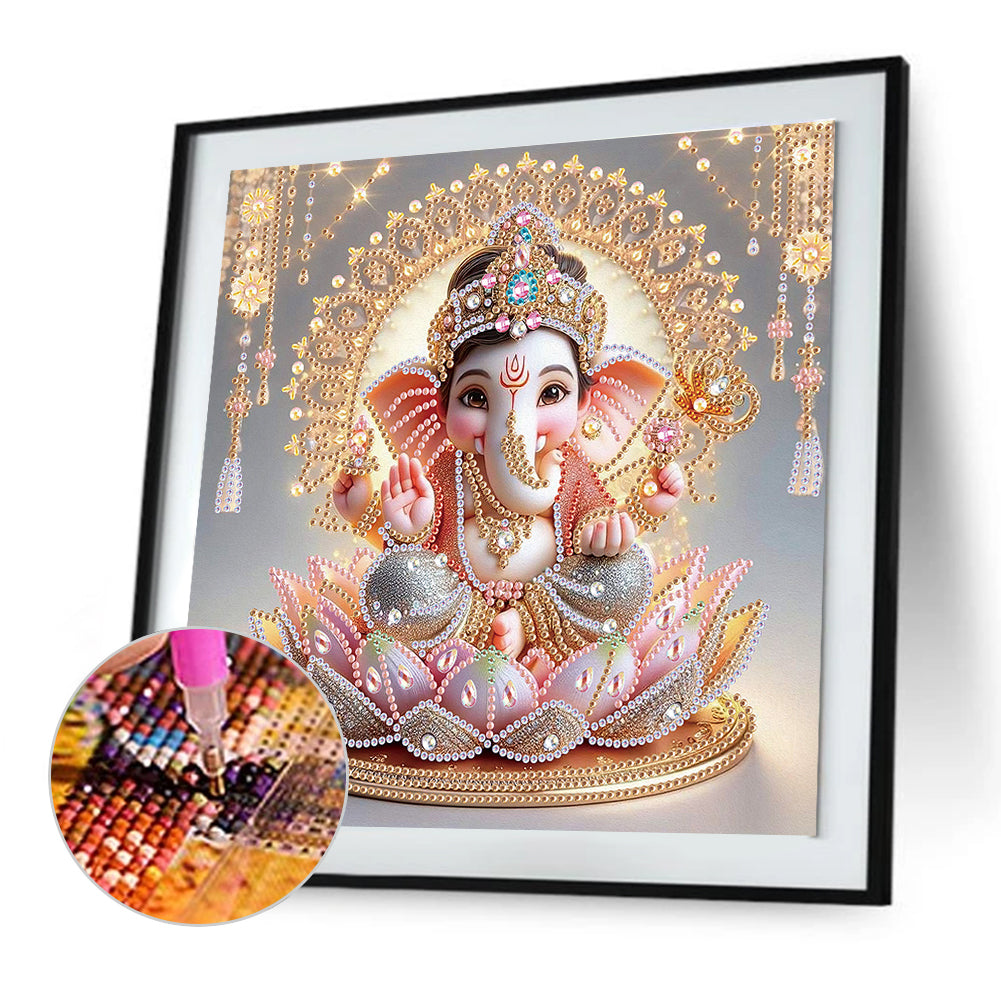 Ganesha Religion - Special Shaped Drill Diamond Painting 30*30CM