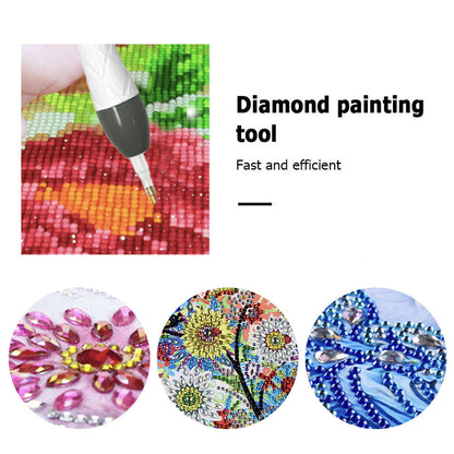 18Pcs/Set 5D DIY Diamond Painting Pick Up Pen Set with Light for DIY Arts Crafts