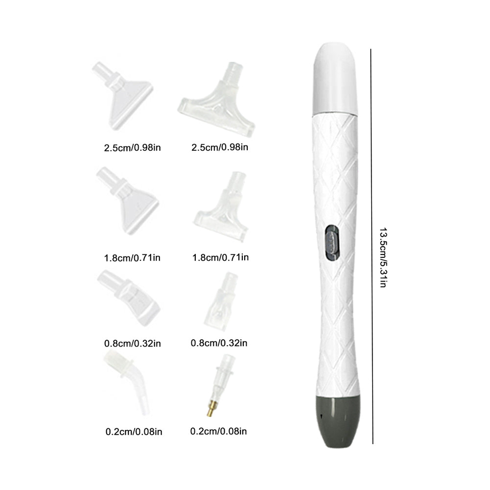 18Pcs/Set 5D DIY Diamond Painting Pick Up Pen Set with Light for DIY Arts Crafts