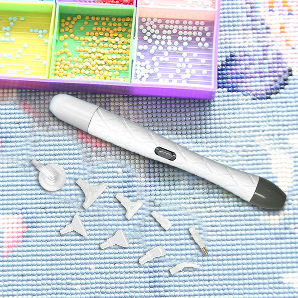18Pcs/Set 5D DIY Diamond Painting Pick Up Pen Set with Light for DIY Arts Crafts