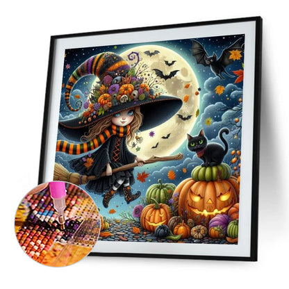Witch For Halloween - Full Square Drill Diamond Painting 40*40CM