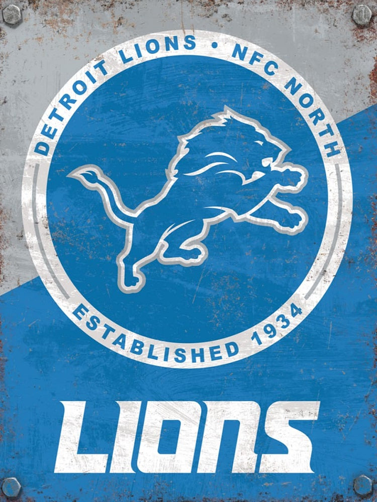 Detroit Lions - Full Round Drill Diamond Painting 40*50CM
