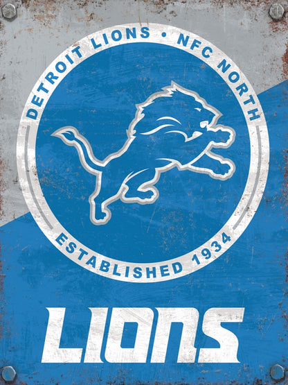 Detroit Lions - Full Round Drill Diamond Painting 40*50CM