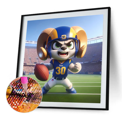 Los Angeles Rams - Full Round Drill Diamond Painting 45*45CM