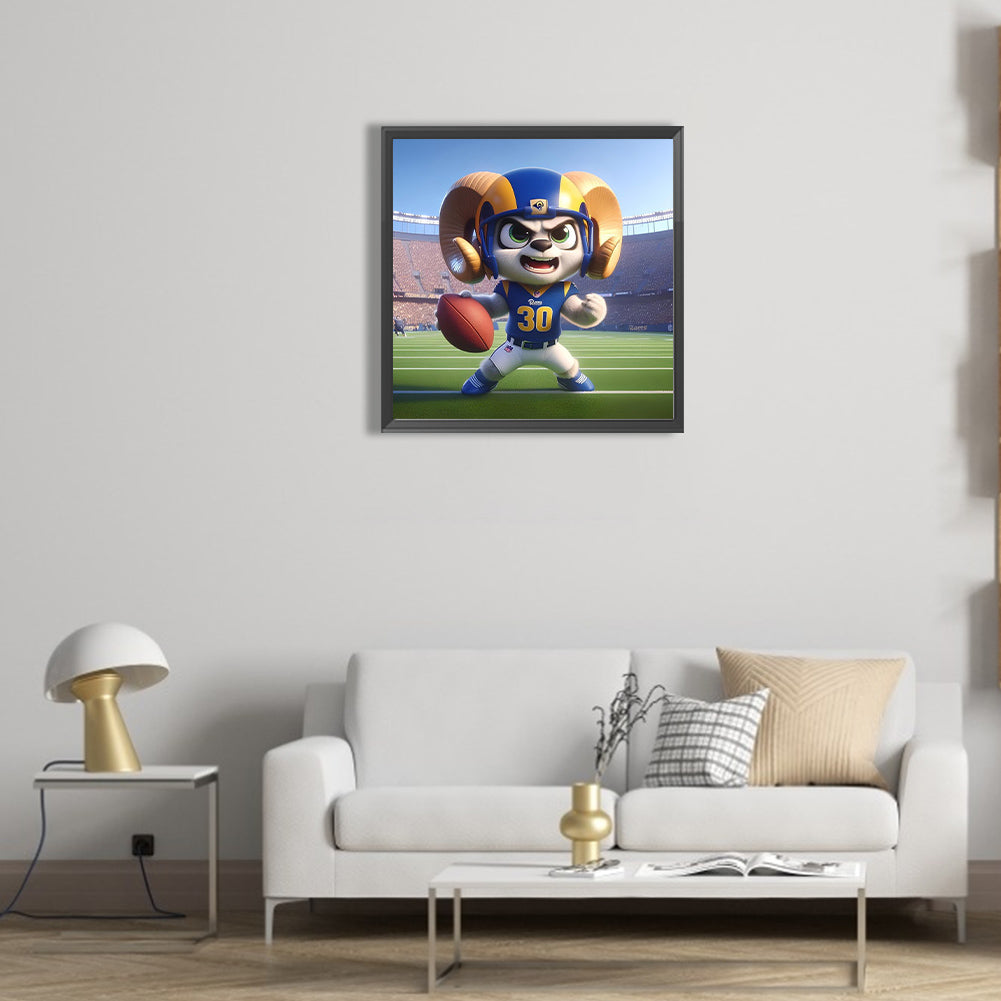 Los Angeles Rams - Full Round Drill Diamond Painting 45*45CM