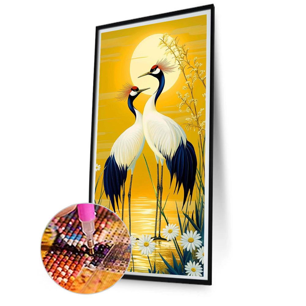 Crane - Full Round Drill Diamond Painting 40*80CM
