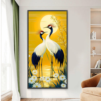 Crane - Full Round Drill Diamond Painting 40*80CM