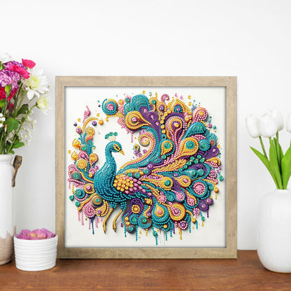 Peacock - Special Shaped Drill Diamond Painting 30*30CM