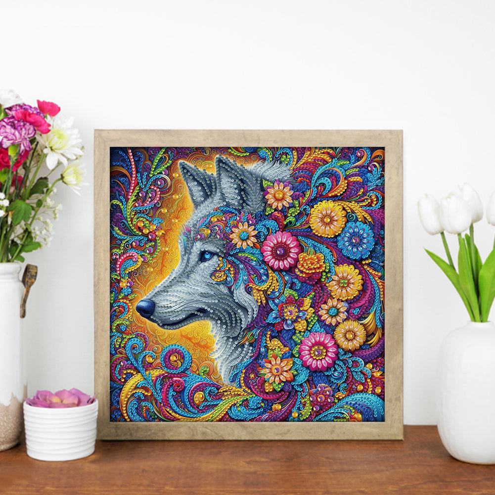 Wolf - Special Shaped Drill Diamond Painting 30*30CM