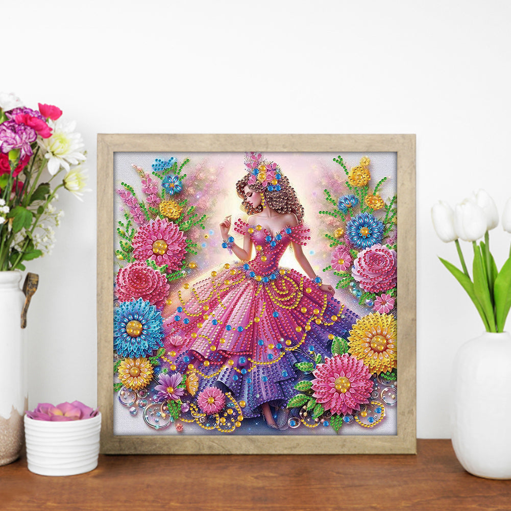 Princess - Special Shaped Drill Diamond Painting 30*30CM