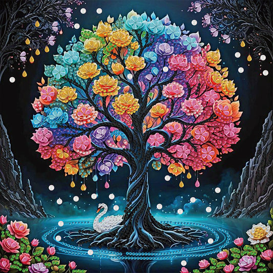 Tree - Special Shaped Drill Diamond Painting 30*30CM