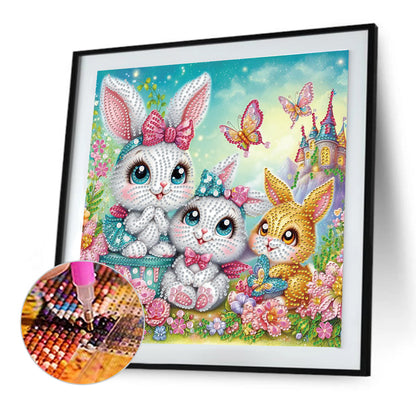 Rabbit - Special Shaped Drill Diamond Painting 30*30CM