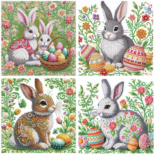 Easter Egg Bunny - Special Shaped Drill Diamond Painting 30*30CM