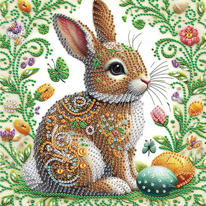 Easter Egg Bunny - Special Shaped Drill Diamond Painting 30*30CM