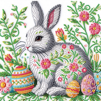 Easter Egg Bunny - Special Shaped Drill Diamond Painting 30*30CM