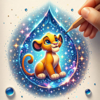 Water Drop Painting - Full Square Drill Diamond Painting 30*30CM