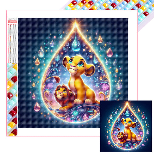 Water Drop Painting - Full Square Drill Diamond Painting 30*30CM