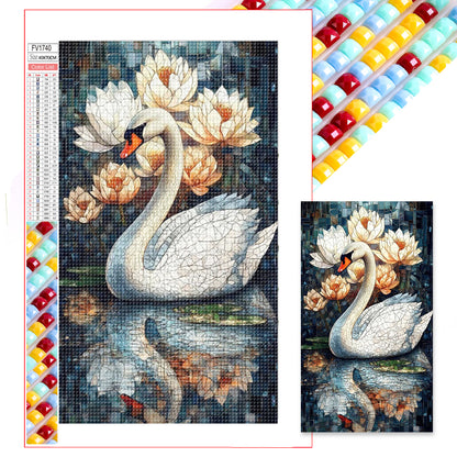 Swan - Full Square Drill Diamond Painting 40*70CM