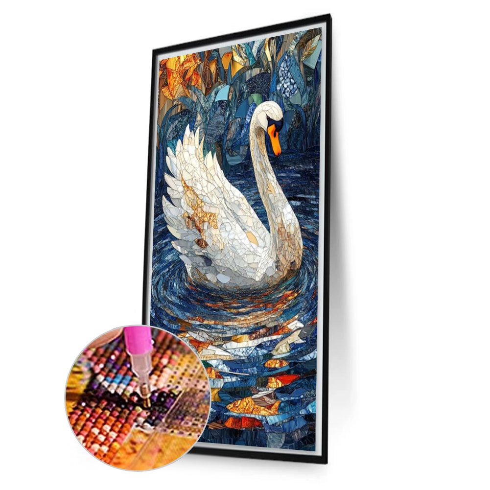 Swan - Full Square Drill Diamond Painting 40*70CM