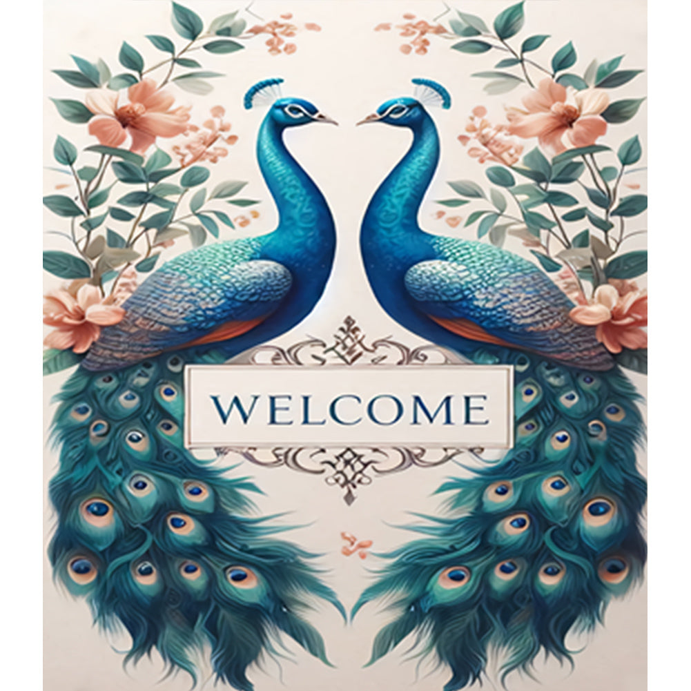 Peacock - Full Round Drill Diamond Painting 35*40CM