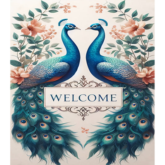 Peacock - Full Round Drill Diamond Painting 35*40CM