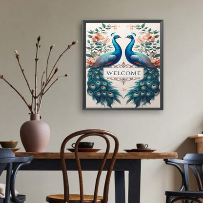 Peacock - Full Round Drill Diamond Painting 35*40CM