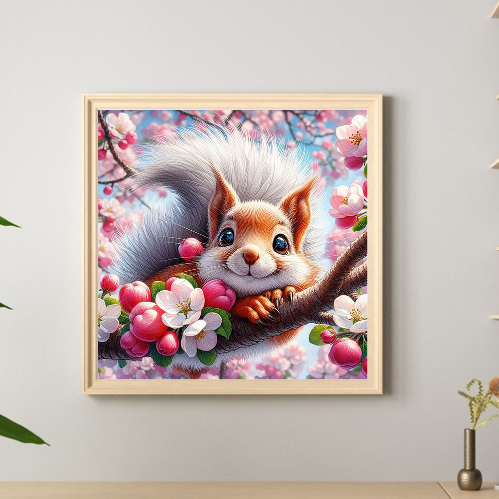 Squirrel - Full Round Drill Diamond Painting 40*40CM
