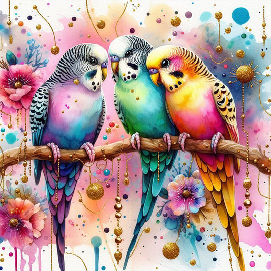 Parrot - Full Round Drill Diamond Painting 40*40CM