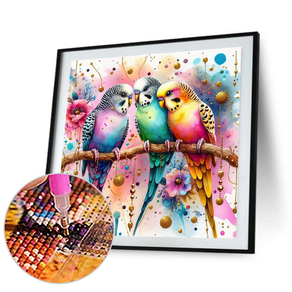 Parrot - Full Round Drill Diamond Painting 40*40CM
