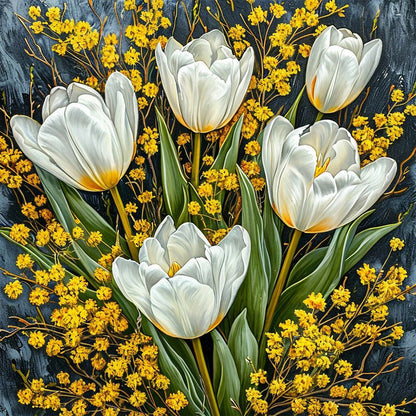 Tulip - Full Round Drill Diamond Painting 40*40CM