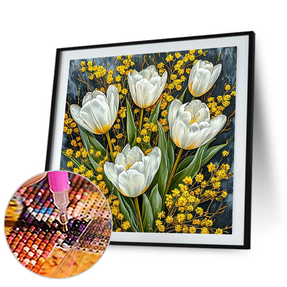 Tulip - Full Round Drill Diamond Painting 40*40CM