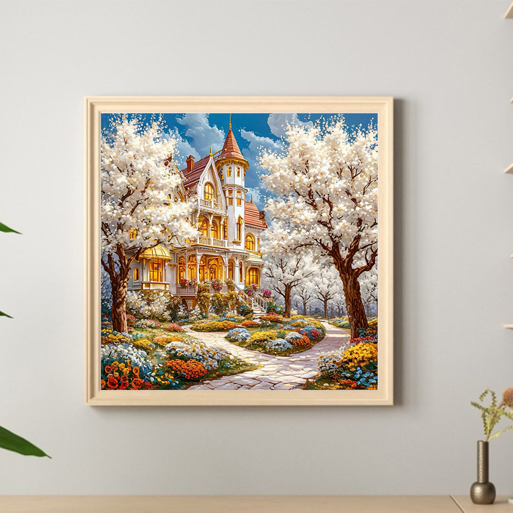 Flower Garden - Full Round Drill Diamond Painting 40*40CM