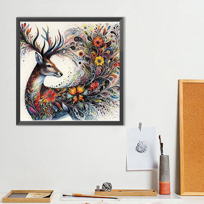 Elk - Full Round Drill Diamond Painting 40*40CM