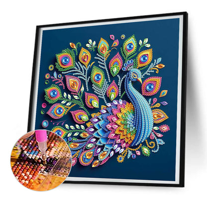 Peacock - Special Shaped Drill Diamond Painting 30*30CM