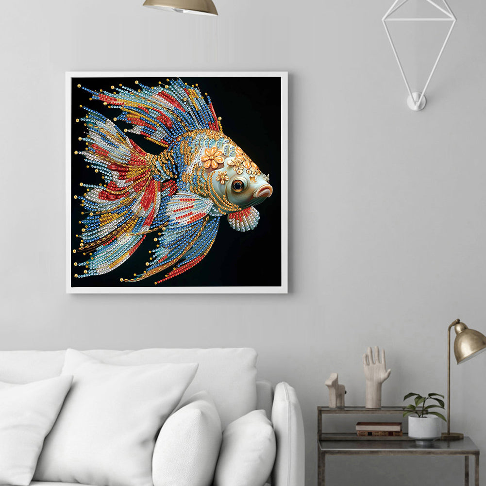 Koi Carp - Special Shaped Drill Diamond Painting 30*30CM
