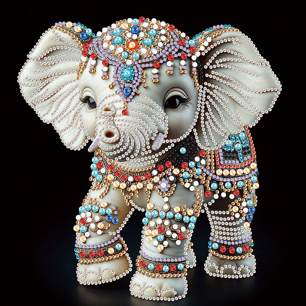 Elephant - Special Shaped Drill Diamond Painting 30*30CM